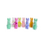 Set of 8 Multi Colored Bunnies