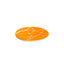 Orange Abstract Bread Plate