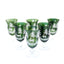 Green Stag Crystal Wine Glass